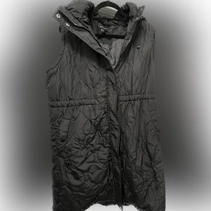Black Longline Puffer best with hood